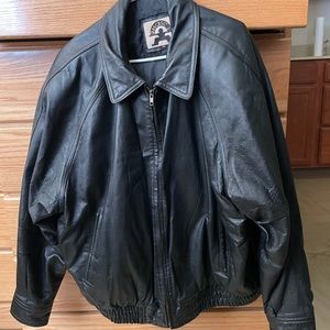 Phase 2 Black Leather Jacket 2X